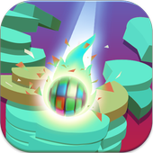 Stack Crush ball – 3d Stack Ball Fall Game icon