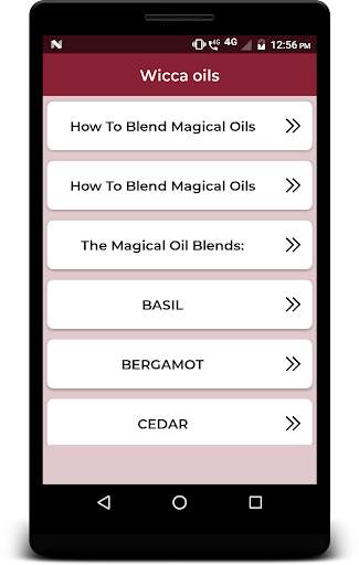 Wicca oils screenshot 2