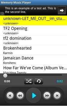 Memory Music Player screenshot 1