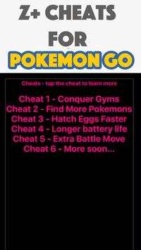 Z  Cheats for Pokemon Go screenshot 1