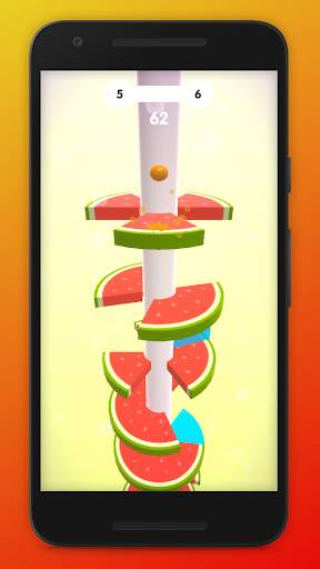 Helix Ball Jump Fruit Crush screenshot 1