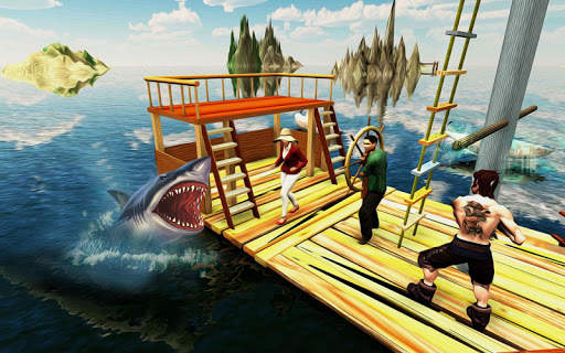 Angry Whale Shark Hunter - Raft Survival Mission screenshot 3