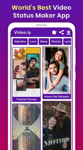 Video.ly -Video Status Maker -Lyrical Video Status screenshot 1