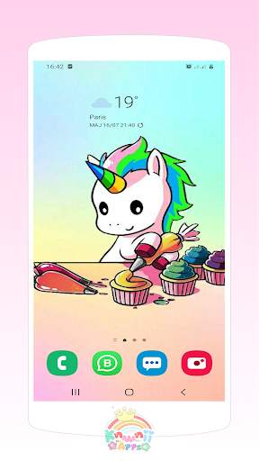 Kawaii Unicorn wallpapers cute background screenshot 1