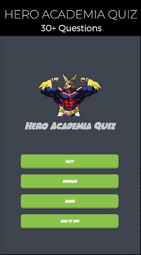 Quiz Game for Hero Academia screenshot 1