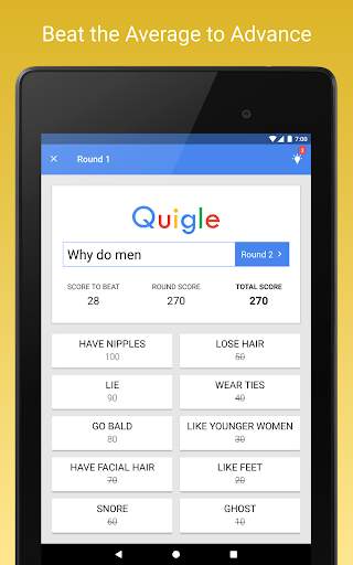 Quigle - Google Feud   Quiz screenshot 7