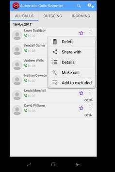 Automatic Calls Recorder screenshot 4