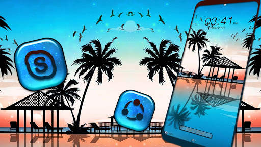 Maldives Beach Launcher Theme screenshot 2
