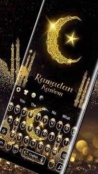 Gold Ramadan Kareem keyboard Theme screenshot 2