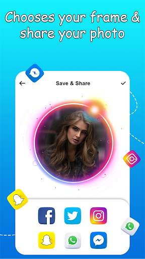 Profile Picture Border frame Creator: Lens screenshot 16