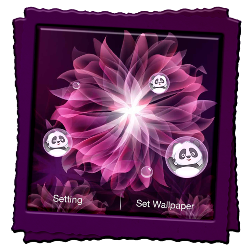 Neon Flowers Live Wallpaper icon