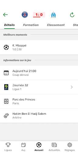 TorAlarm - Scores de football screenshot 3