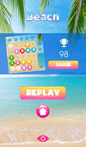 Number puzzle game – Beach *Gold Edition screenshot 10