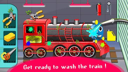 Train Cleaning, Coloring Game screenshot 3