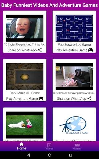 Baby Funniest Videos And Adventure Games screenshot 11