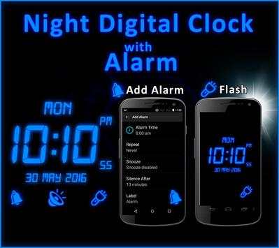 Night Digital Clock With Alarm screenshot 10