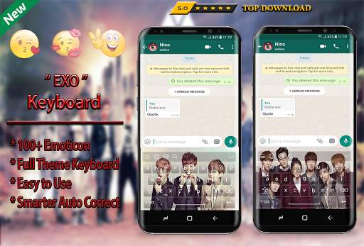 EXO Keyboard Theme KPOP 2019 screenshot 3
