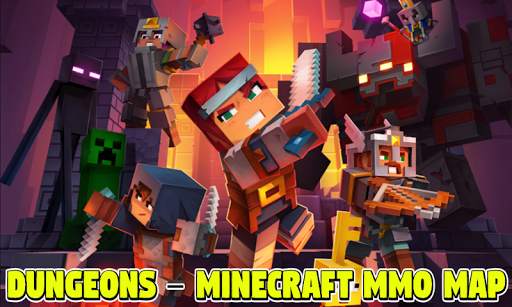 MMO Map DUNGEONS for Minecraft screenshot 1