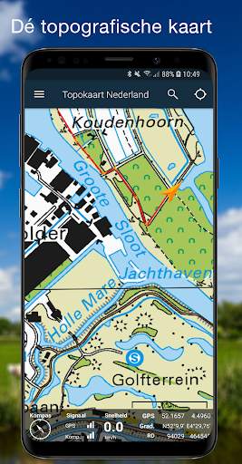 Topographical app, GPS Tracker - the Netherlands screenshot 1