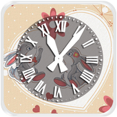 Cute Clock Love Live Wallpaper icon