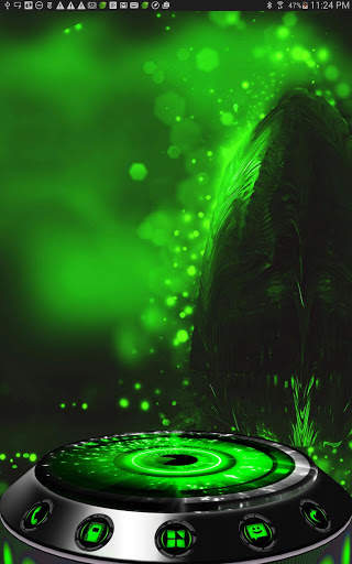 AlienGreen Next Launcher theme screenshot 1
