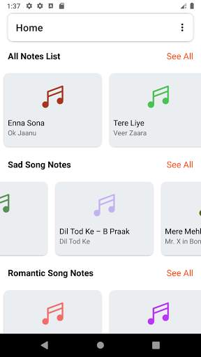 Sargam Piano Notes | Harmonium Notes | Bollywood скриншот 1