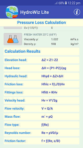 HydroWiz Pipe Flow Hydraulics screenshot 2