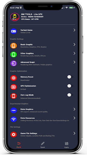 GM TOOLS Lite GFX For PUBGM screenshot 2
