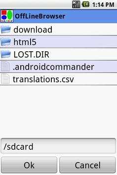 SD Card Offline HTML Browser screenshot 1