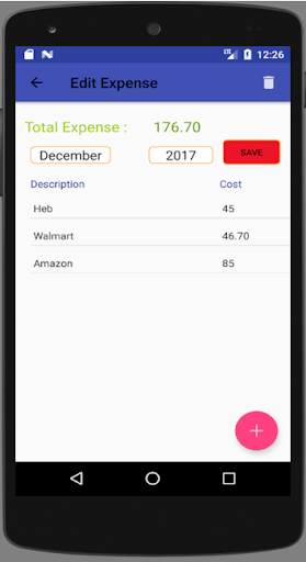 Monthly Expense Manager screenshot 2