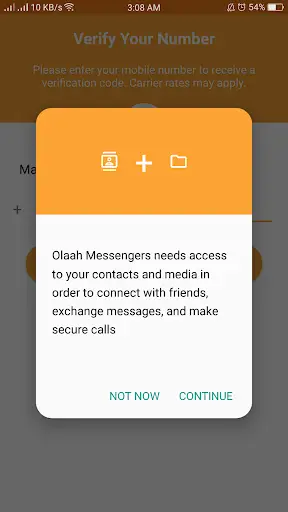 Olaah Messengers screenshot 1