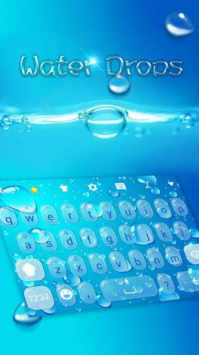 Water Drops Keyboard Theme screenshot 2
