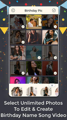 Birthday Name Song Photo Slideshow & Video Maker screenshot 3