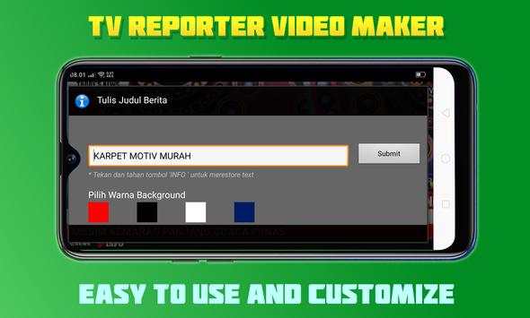 Tv Reporter Video Maker screenshot 3