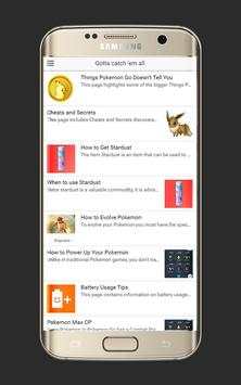 Guide for Pokemon GO screenshot 1
