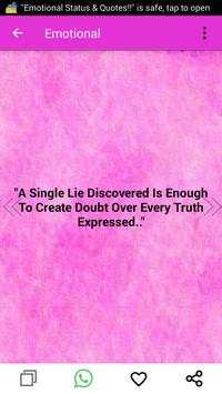 Emotional Status Quotes screenshot 2
