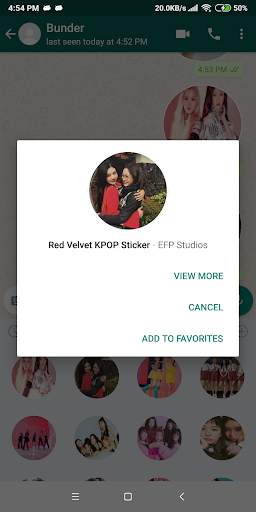 Red Velvet Sticker for WhatsApp - WAStickerApps screenshot 6
