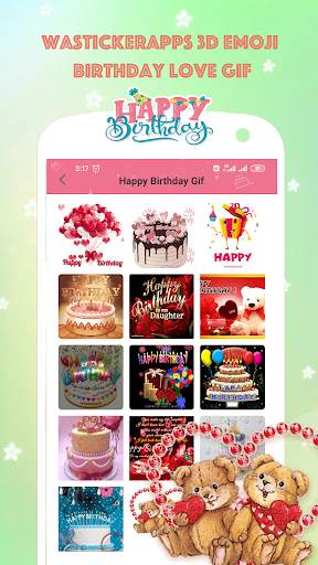 WAStickerApps 3D Emoji Birthday Love GIF screenshot 3