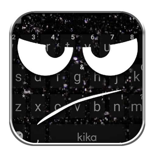 Black Angry Face Keyboard Theme 1.0
