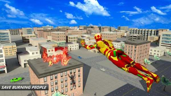 Flying Robot Superhero: Crime City Rescue स्क्रीनशॉट 3