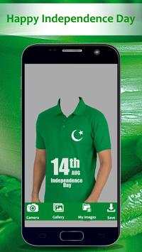 Pakistan Flag T Shirts Maker - 14 Aug Photo Editor screenshot 4