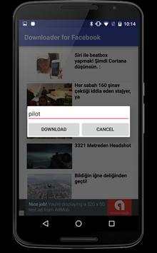 Downloader for Facebook Videos screenshot 3