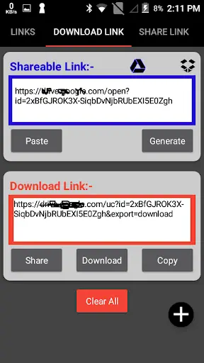 Direct Download Link Generator screenshot 1