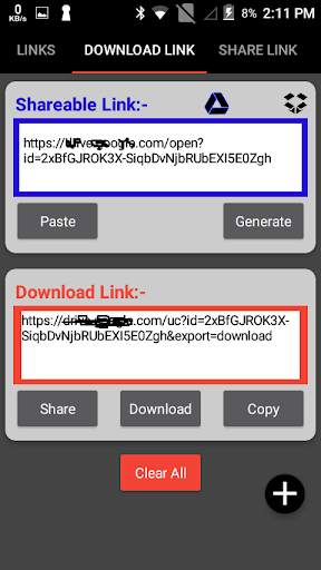Direct Download Link Generator screenshot 1