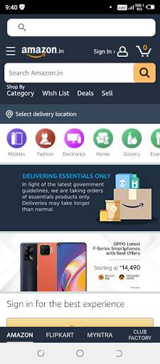 OneTouch 500  Shopping Social News Games Apps screenshot 8