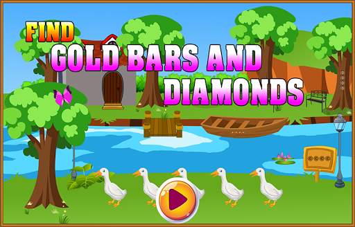 New Escape Games - Find Gold Bars And Diamonds screenshot 5