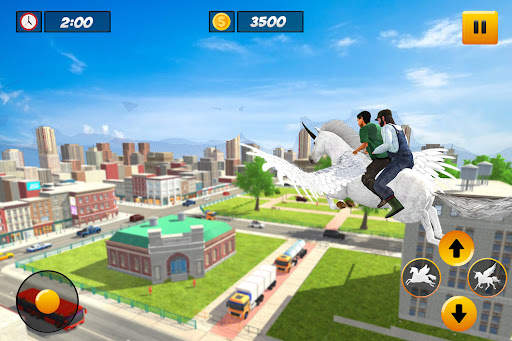 Flying Unicorn Taxi Simulator screenshot 3