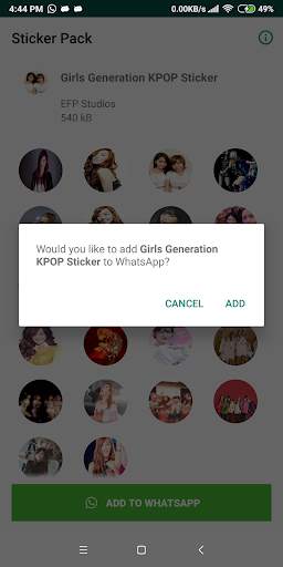 Girls Generation Sticker Pack for WhatsApp screenshot 3