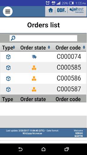 Jaltest Telematics ODF Mobile screenshot 2
