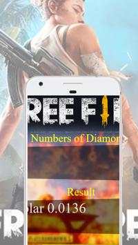 Diamond 💎 Free Calculator for Fire (FF) screenshot 1